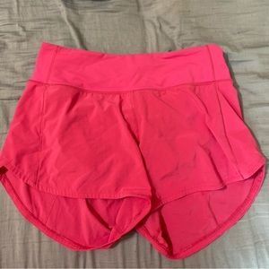 Lululemon Pink Speed Up Shorts Tall